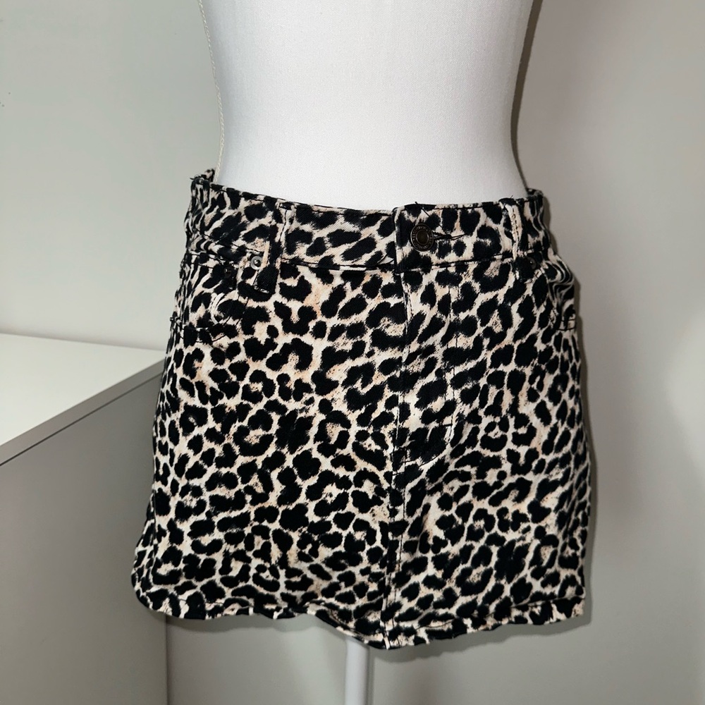 Cheetah print skirt